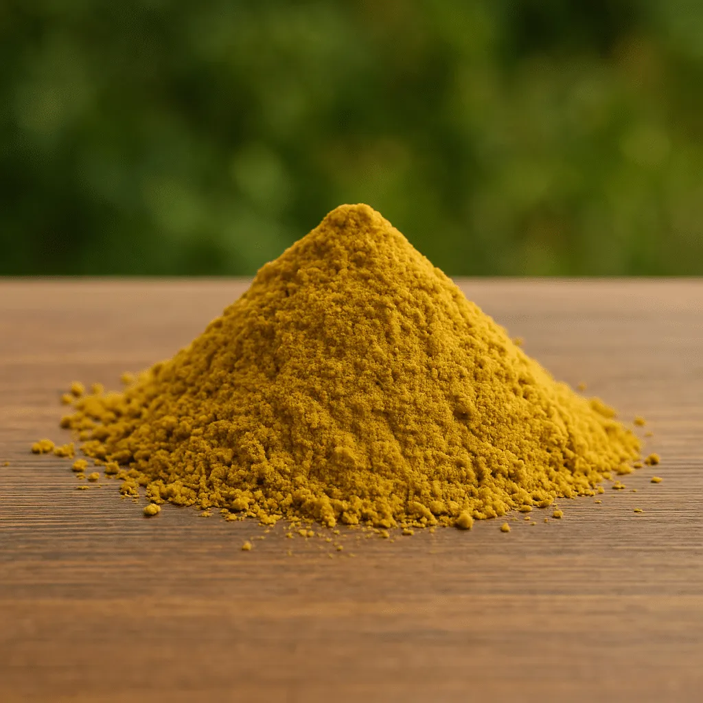 Pile of Artisan Amber Kratom Extract Powder