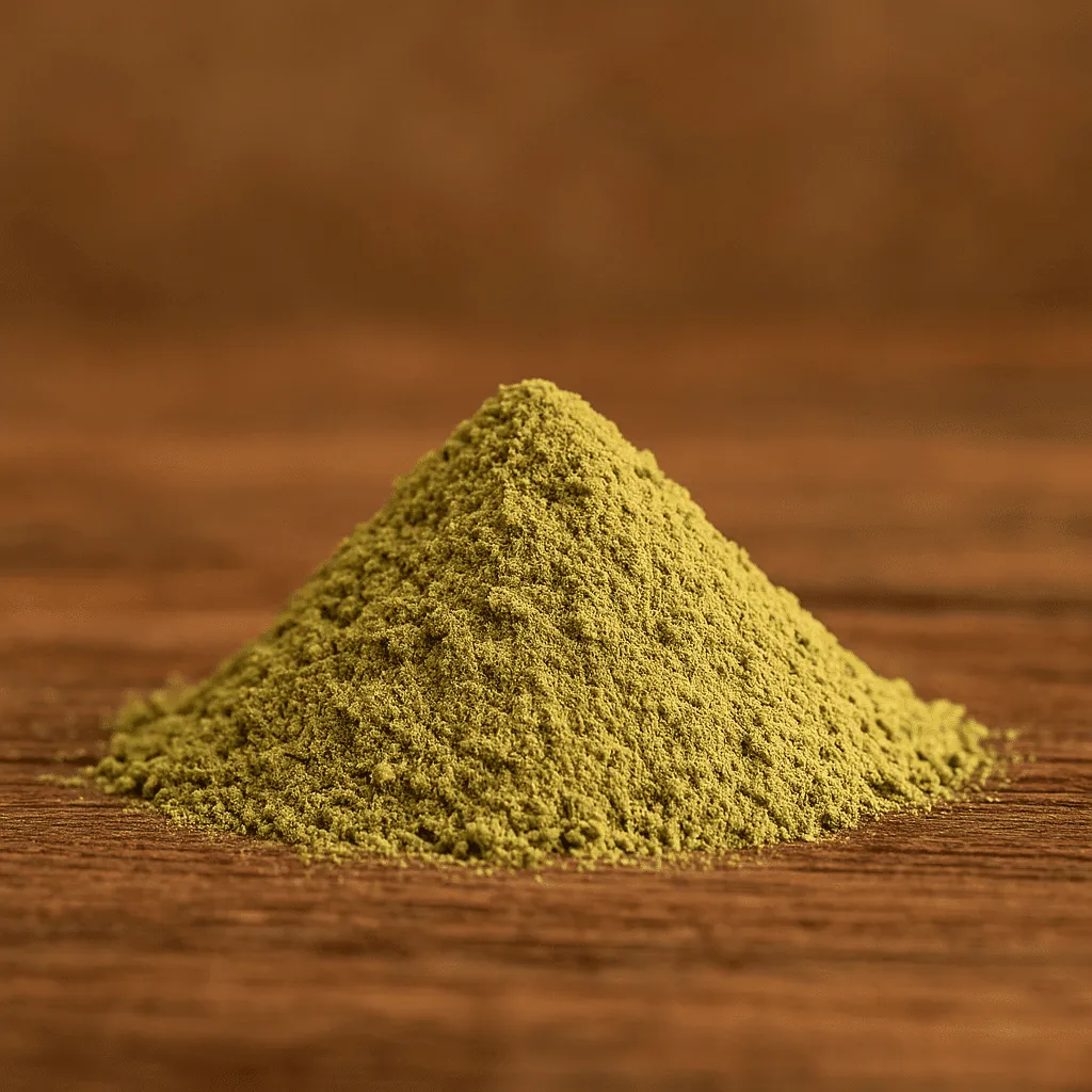 Pile of Green Goddess Blend kratom powder